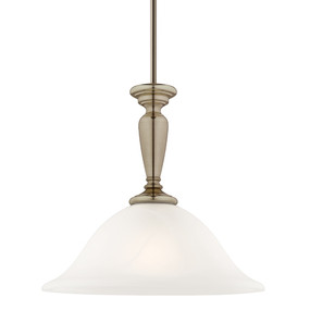 Modern Pendant Light - Antique Brass Classic Glass Fitting
