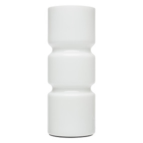 Pip Glass Stepped Table Lamp - White