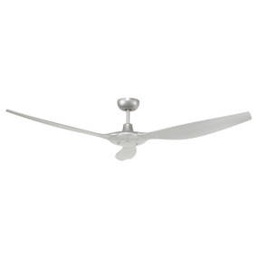 Concorde 60 Inch Ceiling Fan With Remote - Silver