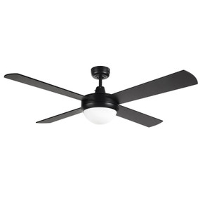Tempest 52 Inch Ceiling Fan With B22 Light - Black
