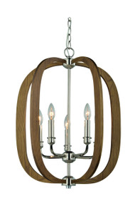 Pendant Lights | BOLTON series: E14 pendant light - Taupe Finish Wood
