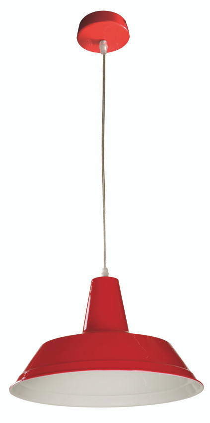 red cord pendant light