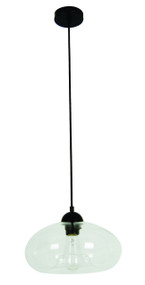 Pendant Lights | MASON Series: E27 Pendant Light - Oval Clear Glass