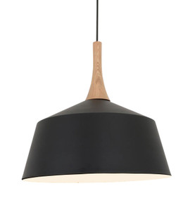 Pendant Light - Industrial Style Adjustable Cord 400mm Black