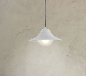 Contemporary Outdoor Pendant Light IP44 - White