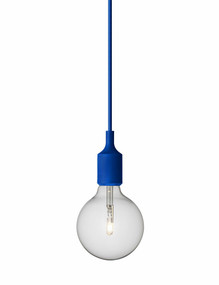 Blue Pendant Light - Suspension, Adjustable Cable