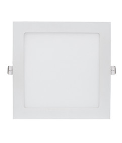 18W 1500lm LED Downlight - Dimmable IP20 3000K 222mm White Square Shop Light