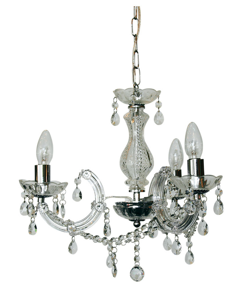 mini white crystal chandelier