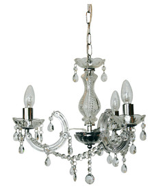Marie Therese 3-Light Pendant Clear and Chrome