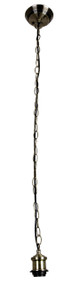 Albany Chain and Cloth Suspension Antique Brass