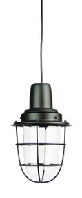 Flint Single Industrial Pendant Matt Black