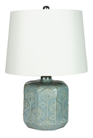 Bikki Blue Ceramic Complete Table Lamp
