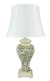 Devana Floral Cut Complete Table Lamp
