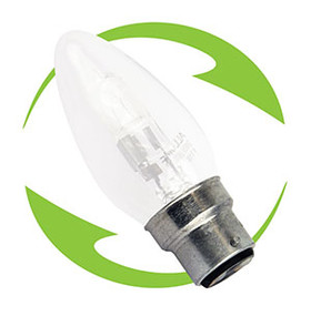 Plain Candle Energy Reduction 28W 240V B22 Pearl