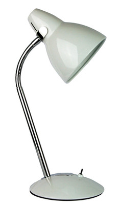 White Desk Lamp Adjustable 60W