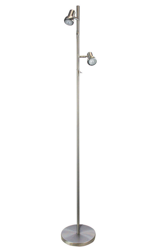 tall chrome floor lamp