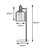 Syphon Metal Table lamp In Silhouette - White