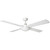 Ceiling Fan with Remote and LED Light - 52 Inch DC, White - Tempest