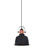 Industrial Pendant Light - Black Iron Bell, Copper Plated - Alta