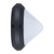 Oval 240V Polycarbonate Wall Light - Black Finish / E27