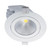 Round 25W Adjustable LED Downlight - Satin White Frame / Warm White LED