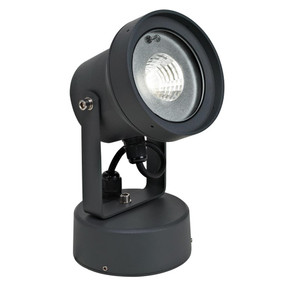 240V 12W LED Spotlight - Dark Grey / White LED