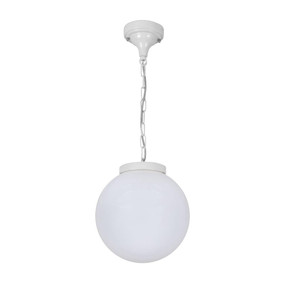 Siena 25cm Sphere Pendant - White Finish / E27