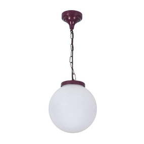 Siena 25cm Sphere Pendant - Burgundy Finish / E27