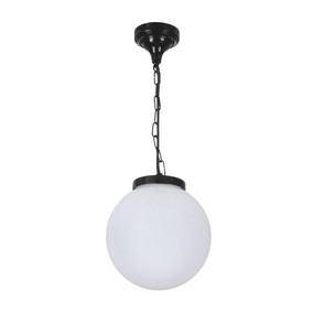 Siena 25cm Sphere Pendant - Black Finish / E27