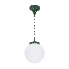 Siena 20cm Sphere Pendant - Green Finish / E27