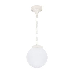 Siena 20cm Sphere Pendant - Beige Finish / E27