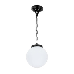 Siena 20cm Sphere Pendant - Black Finish / E27