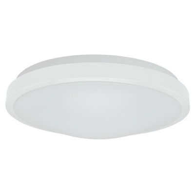 300mm Round 15W Dimmable Warm White LED Ceiling Light White Metal Trim
