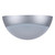 Small Round 240V Polycarbonate Ceiling Light - Silver Trim / E27