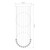 Crystal LED Pendant - Height 1500mm / White LED
