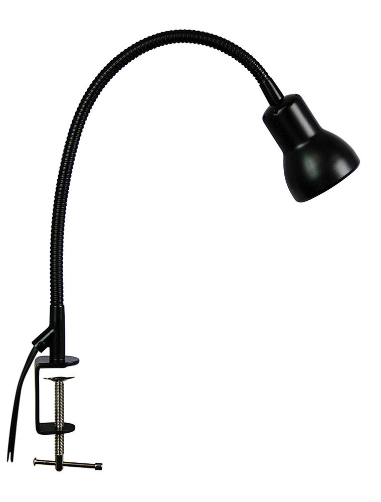 Black Detailed Clamp Lamp Lighting Style