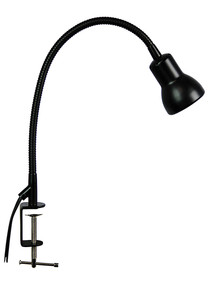 Black Detailed Clamp Lamp