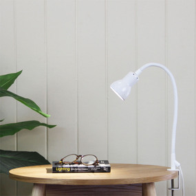 Detailed Clamp Lamp White