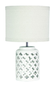 Chic Modern White Ceramic Complete Table Lamp