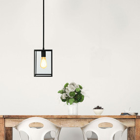 Pendant Light - Chef Table Square 1-Light Matt Black