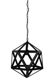 Rustic Single Pendant Matt Black