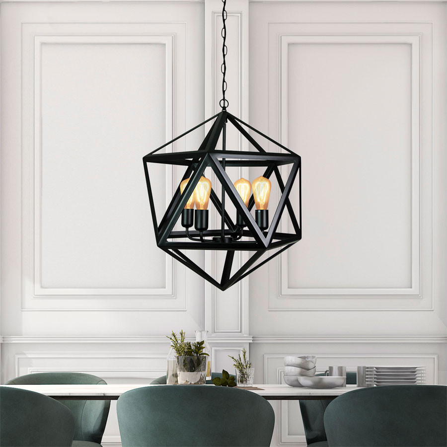 matt black ceiling pendant