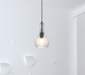 Contemporary-1 Single Pendant Clear Glass