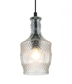 Contemporary Pendant Light - Clear Glass