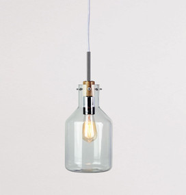 Contemporary-17 Clear Glass Pendant
