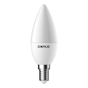 Domus Key Candle 5.7W E14 Dimmable Frosted 6500K Globe