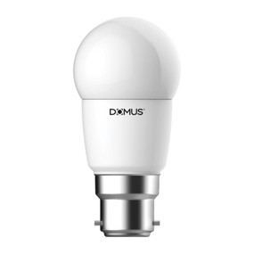 Domus Key Fancy Round 5.7W B22 Dimmable Frosted 6500K Globe
