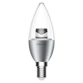 Domus Key Candle 6W E14 Dimmable Clear 6500K Globe