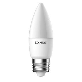 Domus Key Candle 5.7W E27 Dimmable Frosted 2700K Globe
