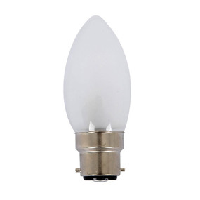 Halogen B22 Candle 18W 25W Frosted 2800K 210lm Dimmable Globe